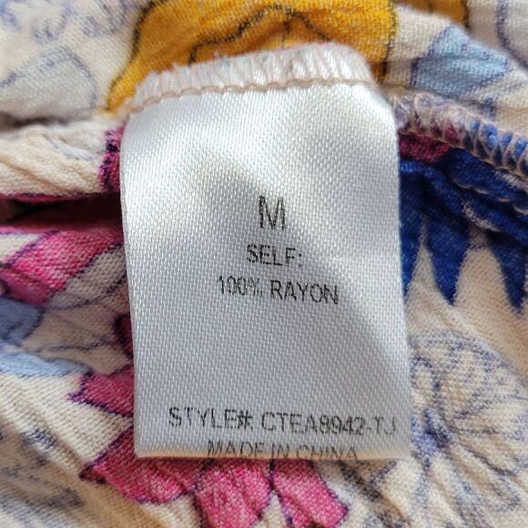 Elodie floral crop top cold shoulder M - Picture 4 of 4